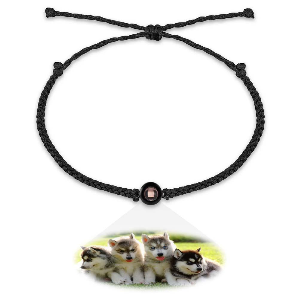 Custom Projection Photo Bracelet, Personalized Picture Inside Jewelry, Pet Memorial Gifts - soufeelau