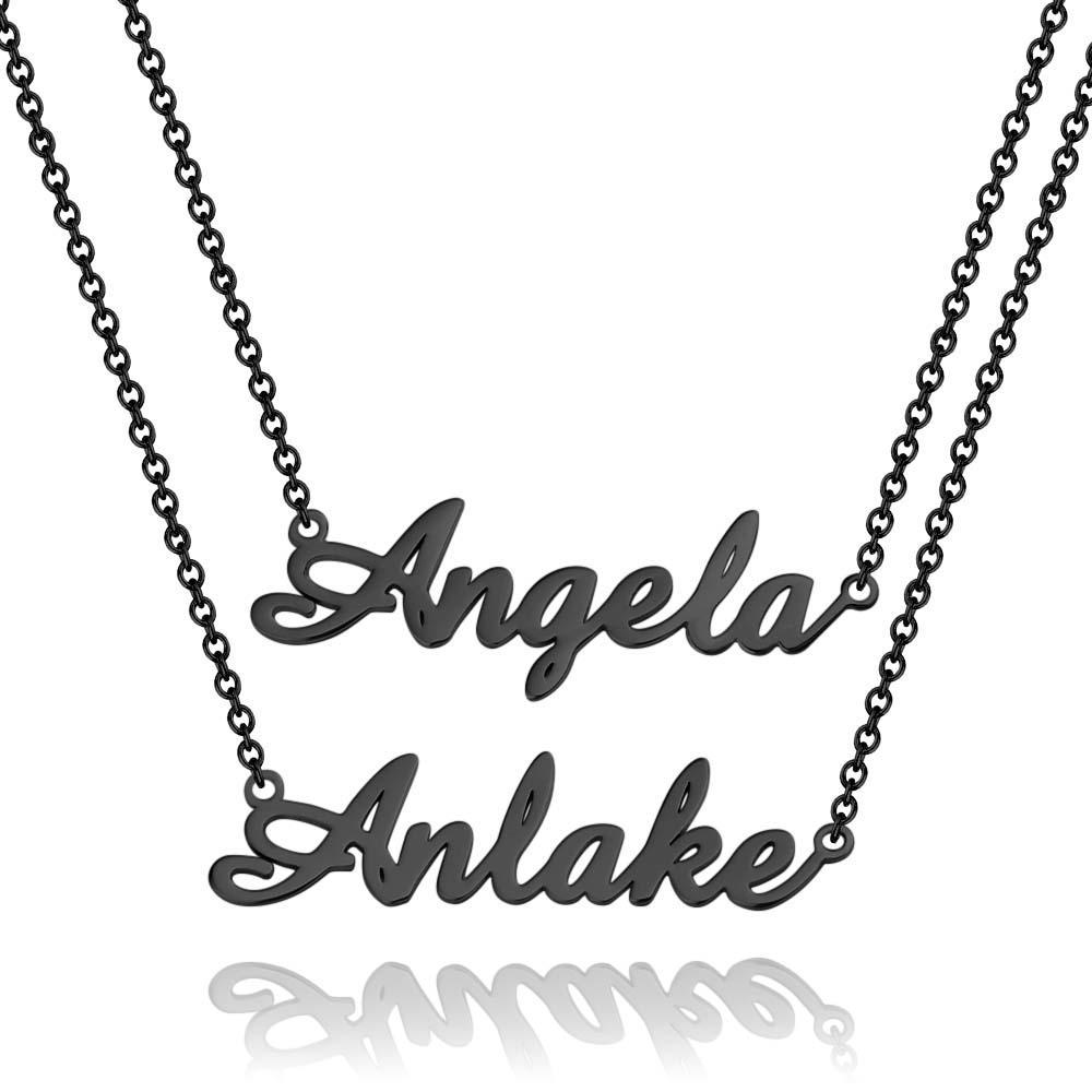"We Two Together" Personalized Double Name Necklace for Friend&Girlfriend Gifts - soufeelau