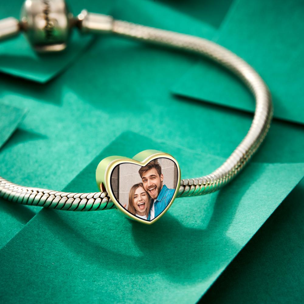 Custom Photo Charm Heart-shaped Exquisite Gifts for Mom - soufeelau