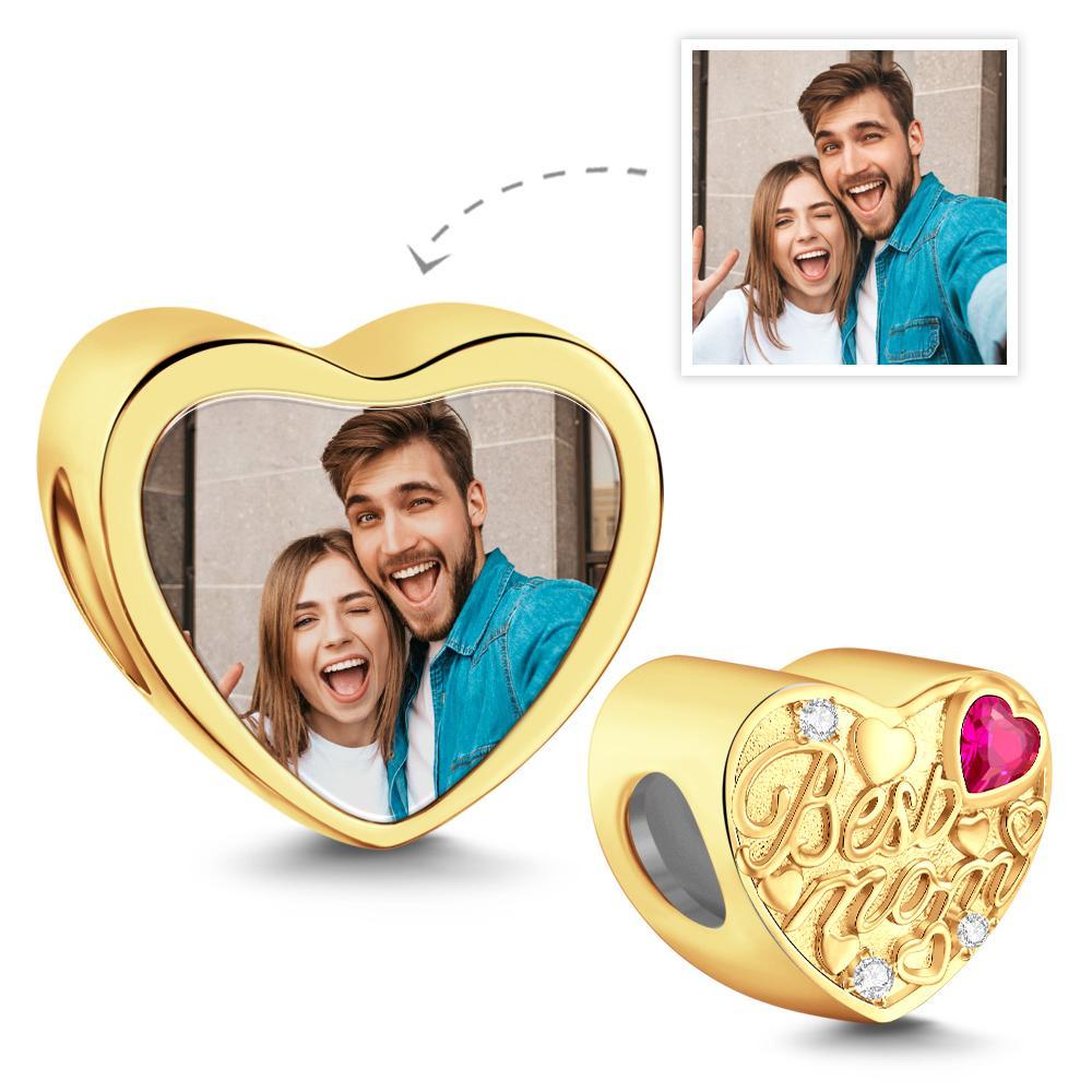 Custom Photo Charm Heart-shaped Exquisite Gifts for Mom - soufeelau