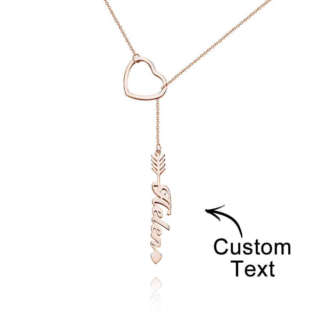 "Out Of Love" Personalized Name Necklace With Heart Perfect Gift for Birthdays Weddings - soufeelau