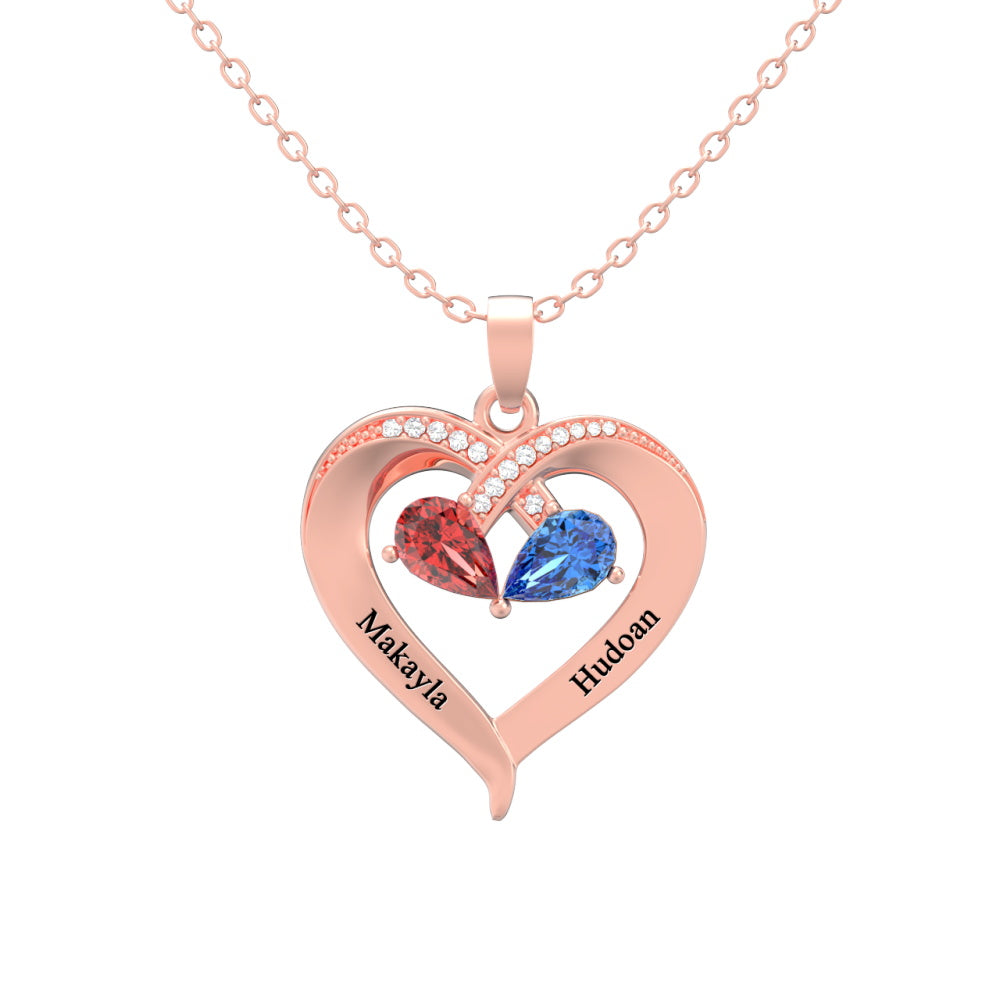 Custom Engraved Necklace Mother's Day Necklace Gift for Mom - soufeelau