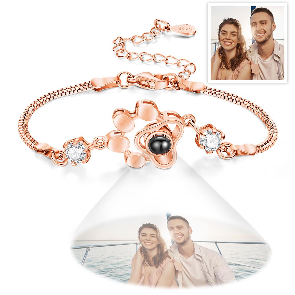 Custom Photo Bracelet Pet Paw Projection Bracelet Pet Theme - soufeelau