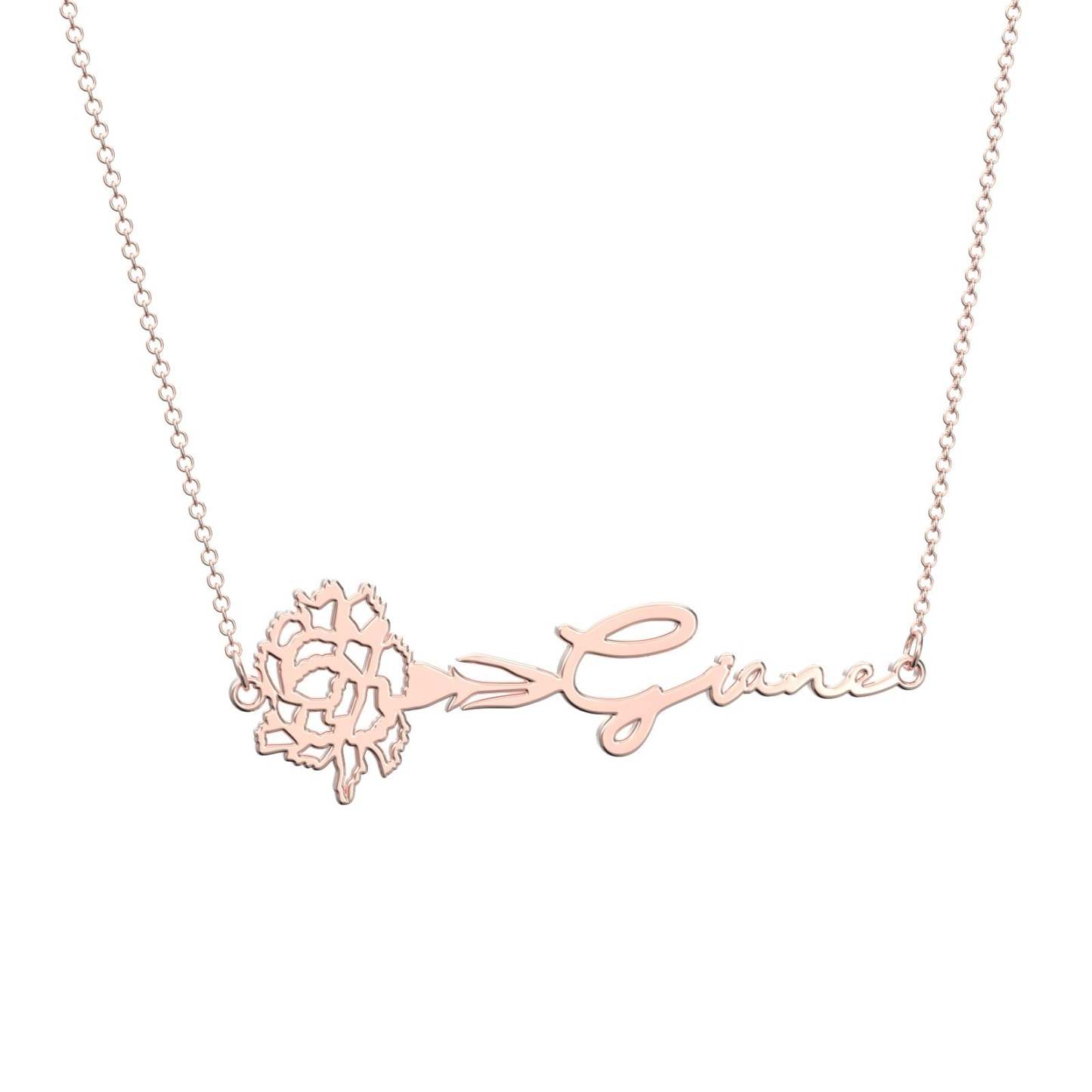 Custom Birthflower Name Necklace, The Best Gift For You - soufeelau