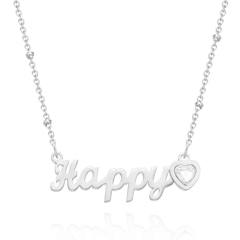 Custom Engraved Necklace Name Creative Rhinestones Commemorative Gifts - soufeelau