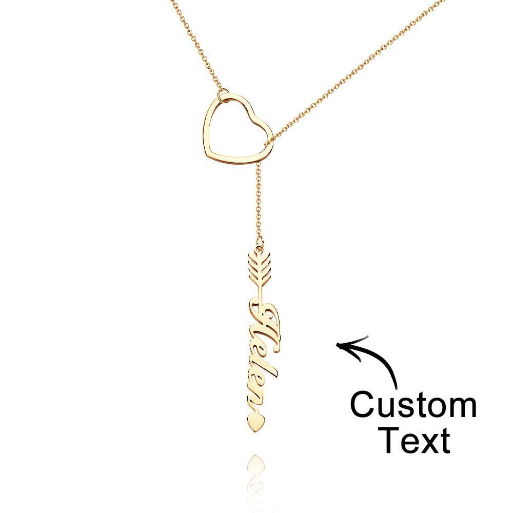 "Out Of Love" Personalized Name Necklace With Heart Perfect Gift for Birthdays Weddings - soufeelau