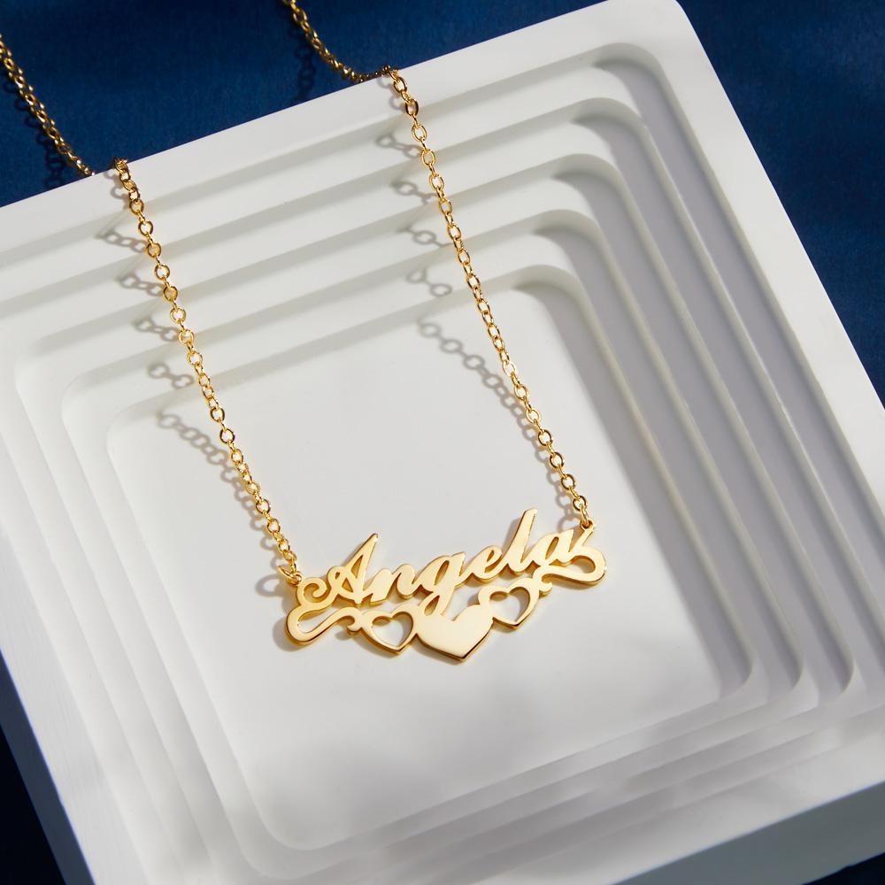 Custom Name Necklace Heart Unique Commemorative Gifts - soufeelau
