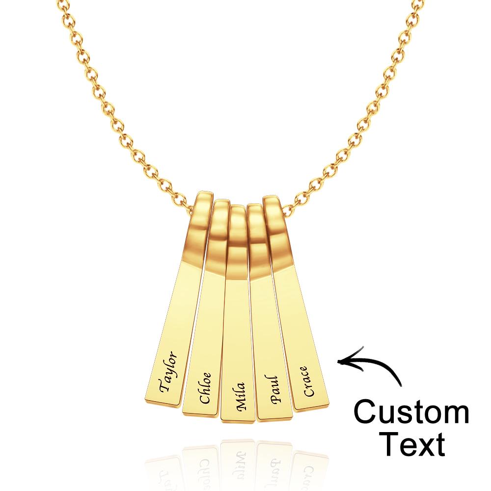 Custom Engraved Necklace Xylophone Bar Creative Gifts - soufeelau