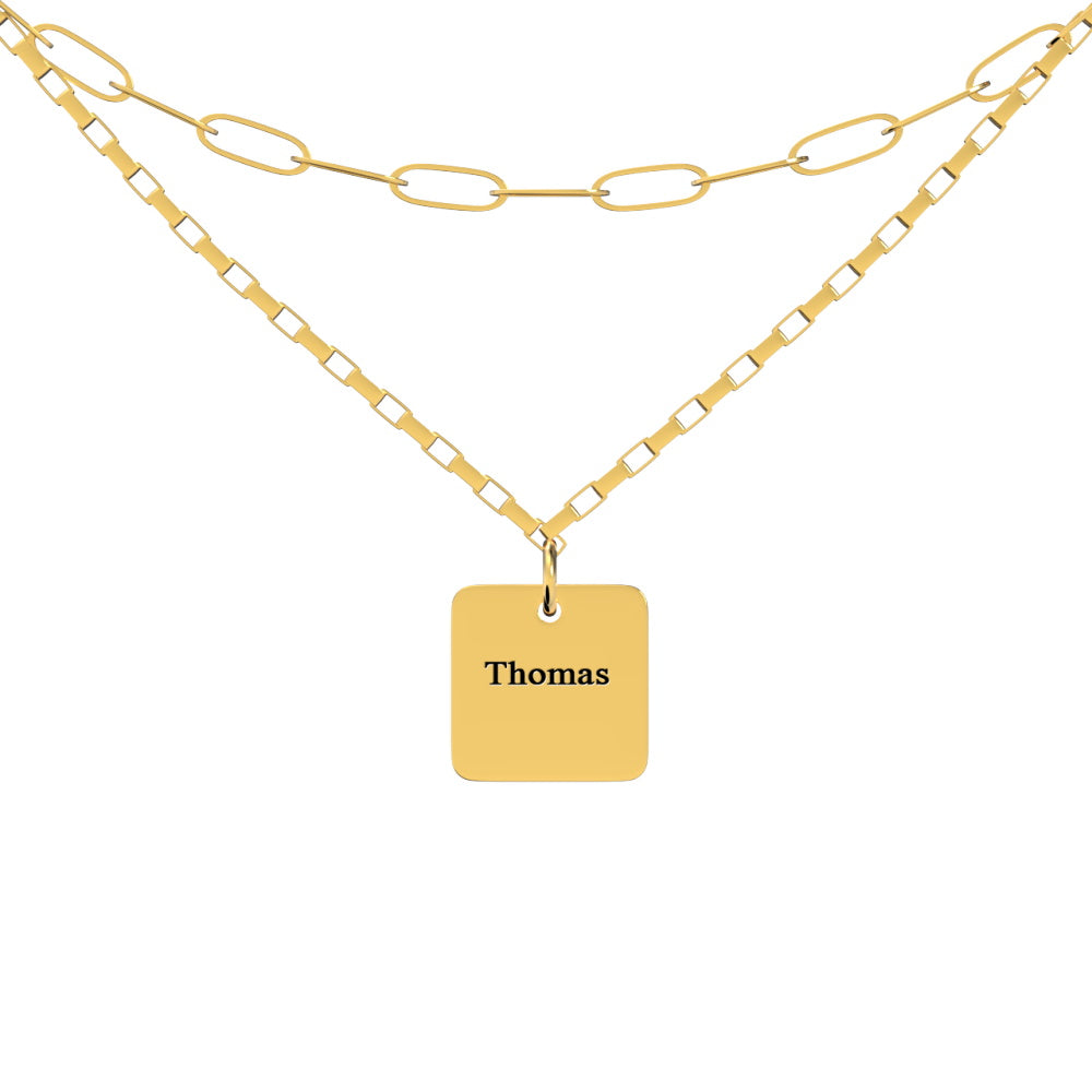 Custom Engraved Necklace Mother's Day Gift Personalized Necklace for Mom - soufeelau