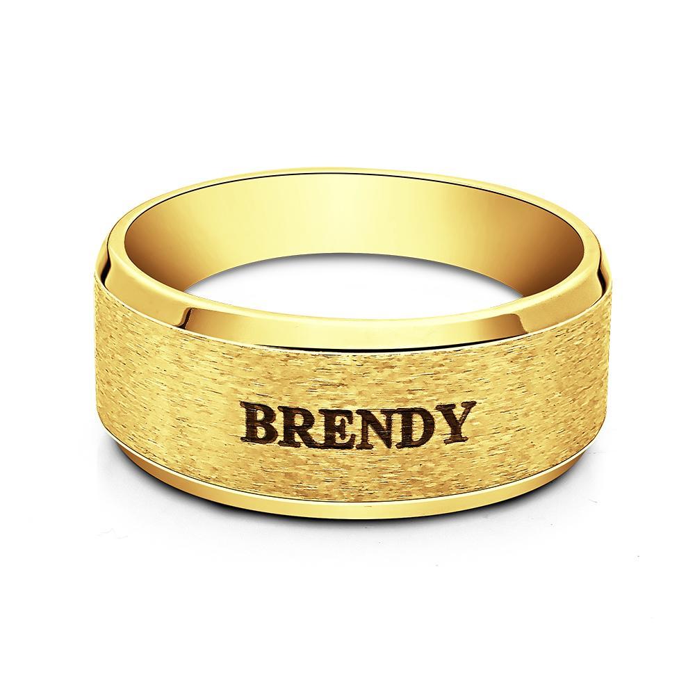 Personalized Name Ring Custom Engagement Ring Men's Personalized Ring - soufeelau