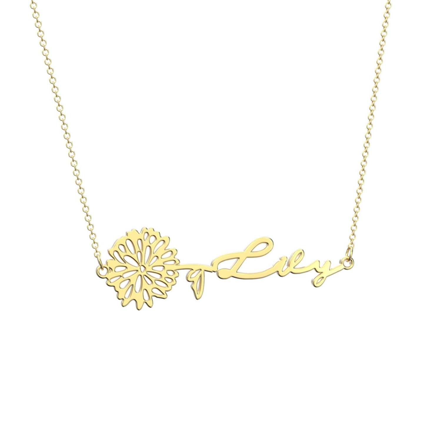 Custom Birthflower Name Necklace, The Best Gift For You - soufeelau