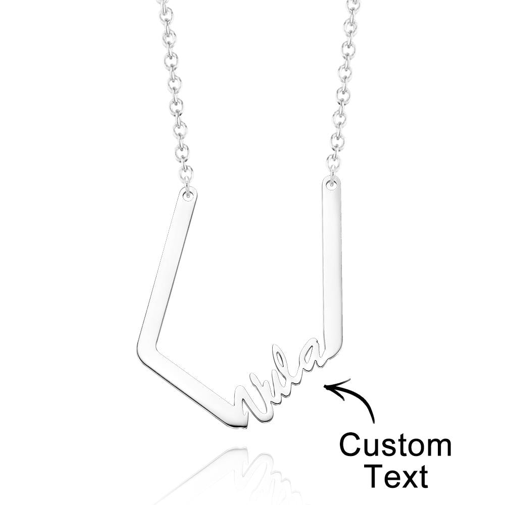 Personalized Name Necklace Special Look Letter Necklace for Her - soufeelau