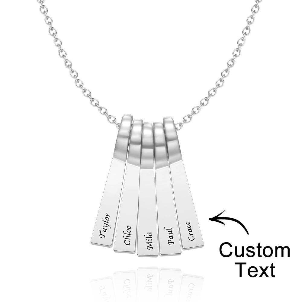Custom Engraved Necklace Xylophone Bar Creative Gifts - soufeelau