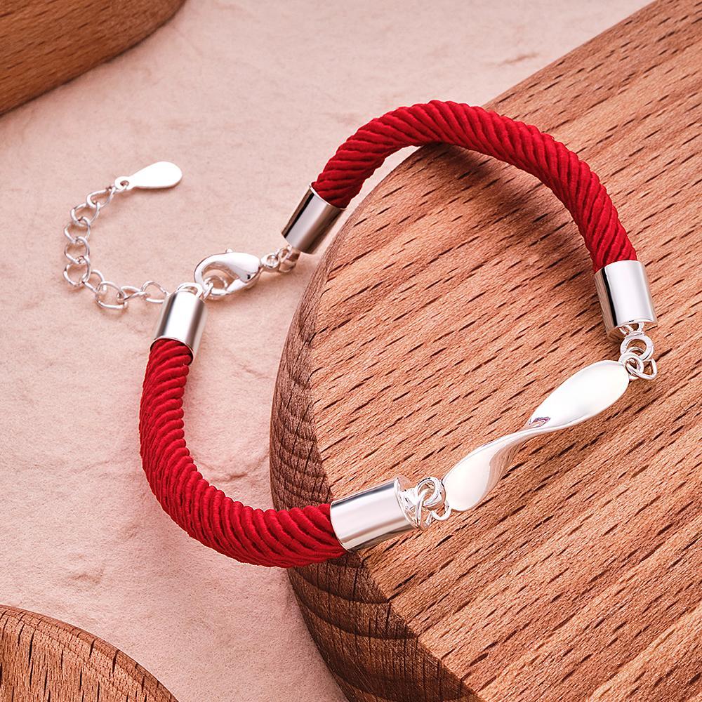 Personalized Engraved Rope Bracelet Set Exquisite Bracelet For Couples - soufeelau