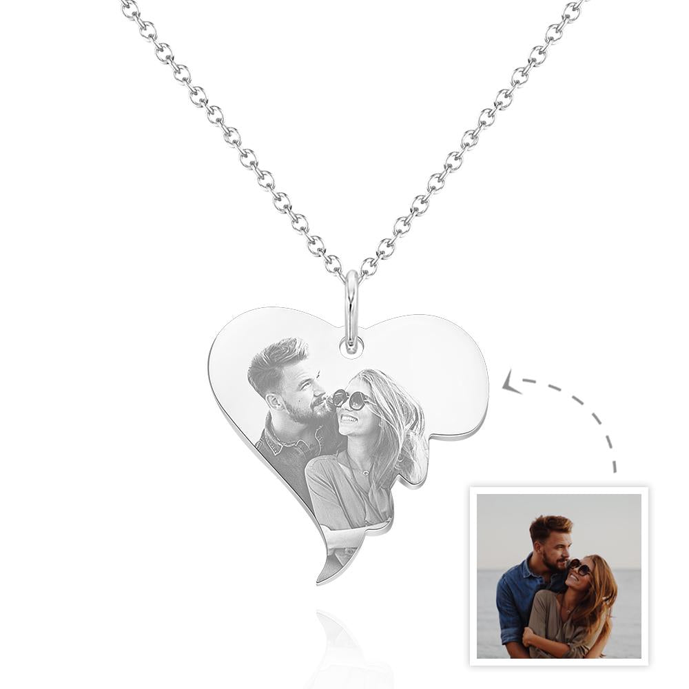 Custom Photo Necklace Love Pendant Necklace Gift for Women - soufeelau