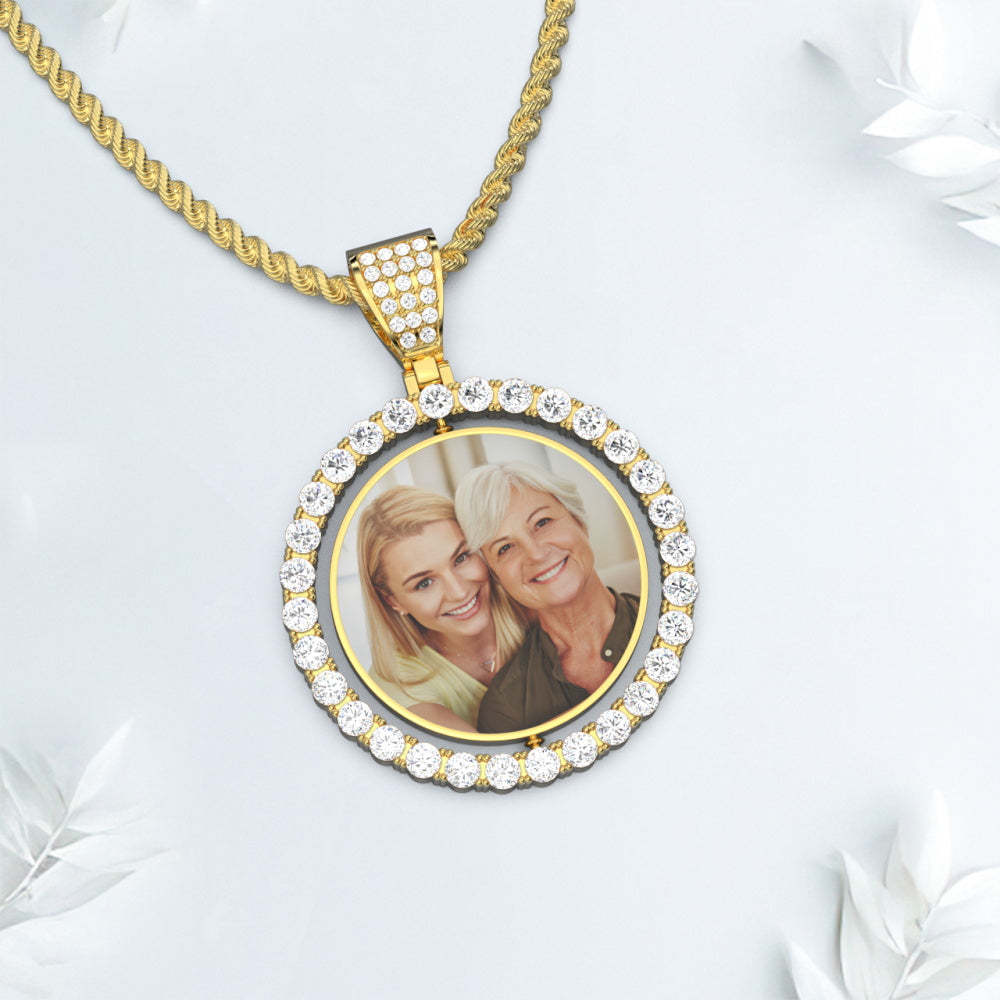 Mothers Day Photo Necklace Gift Personalized Necklace for Mom - soufeelau