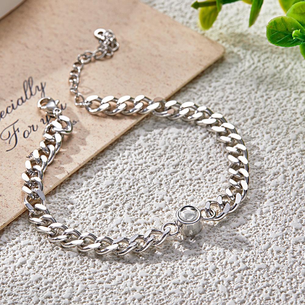 Custom Photo Bracelet Projection Bracelet Vintage Bracelet Christmas Gift for Him - soufeelau