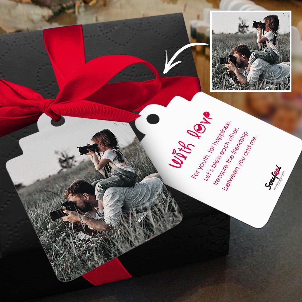 Custom Gift Card Photo Card with Your Words for Father