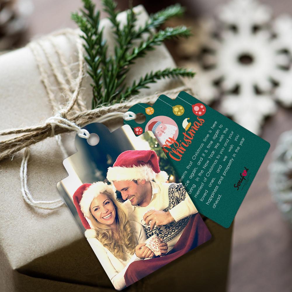 Christmas Day Custom Gift Card Photo Card for Couple's Gifts