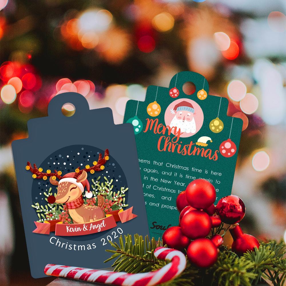 Merry Christmas Custom Gift Card Photo Card