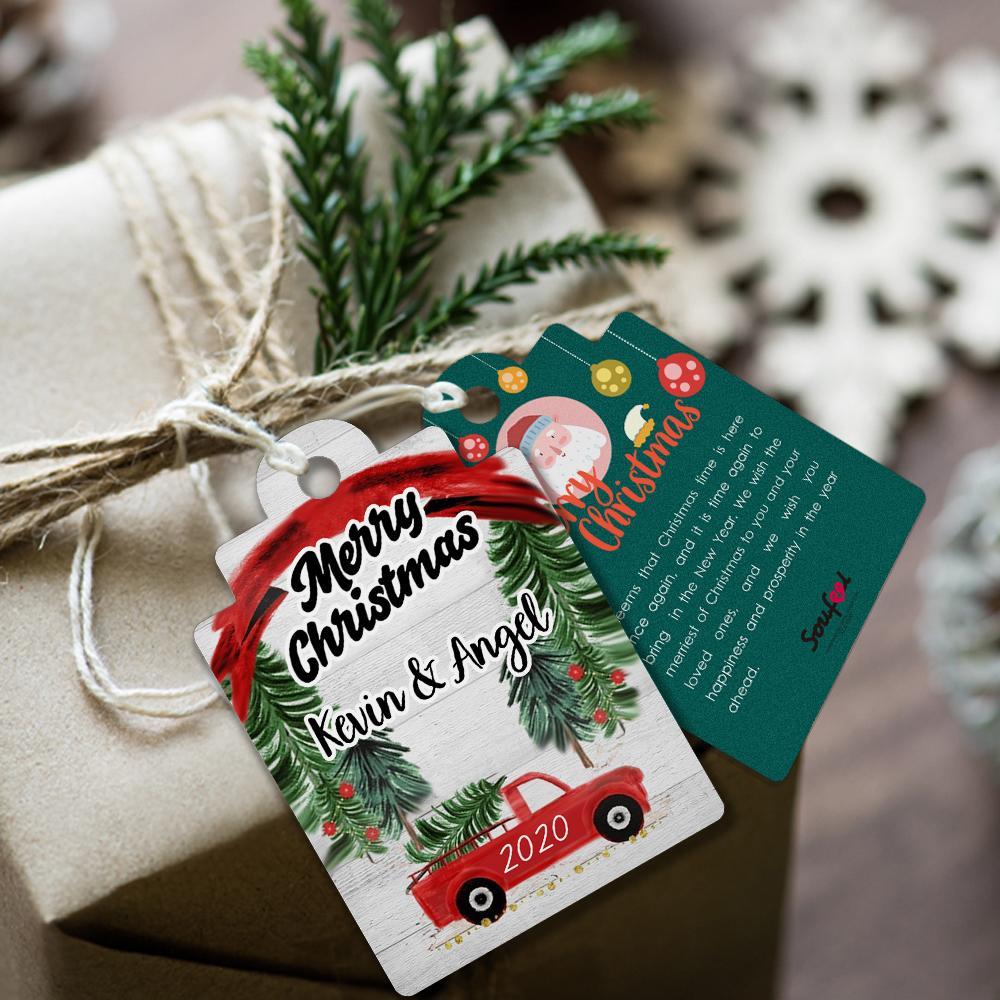 Custom Gift Card Photo Card for Merry Christmas