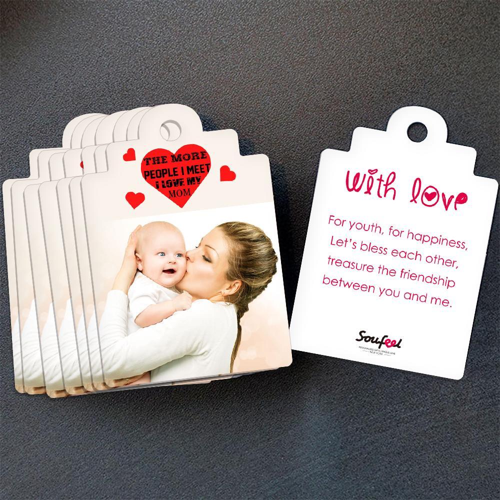 Custom Gift Card Photo Card Greeting Card Congratulations Card with Your Lovely Words for Mother