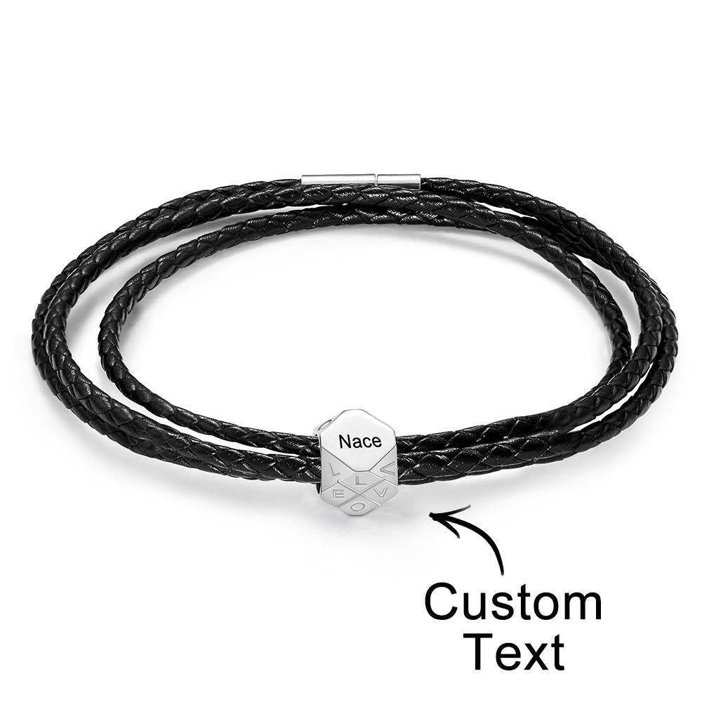 Custom Engraved Bracelet Simple and Versatile Gift for Her - soufeelau