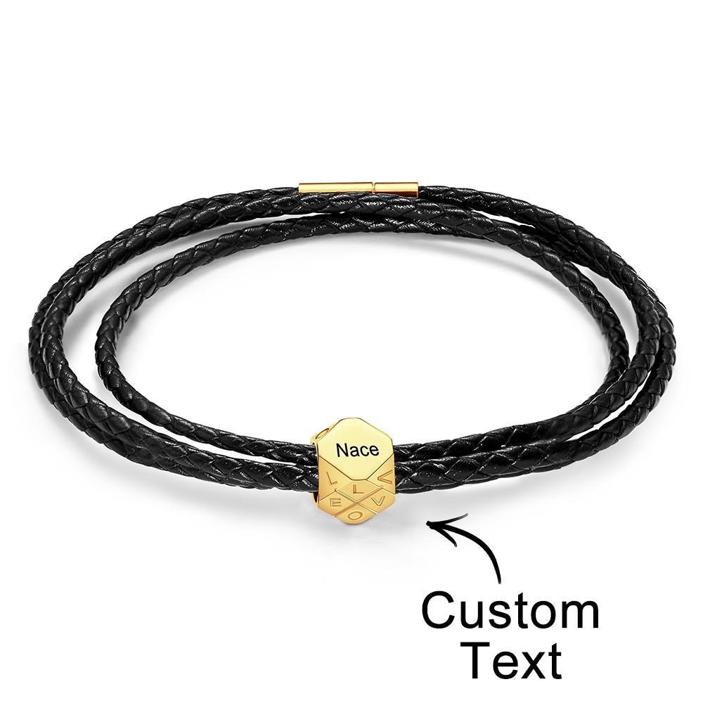 Custom Engraved Bracelet Simple and Versatile Gift for Her - soufeelau