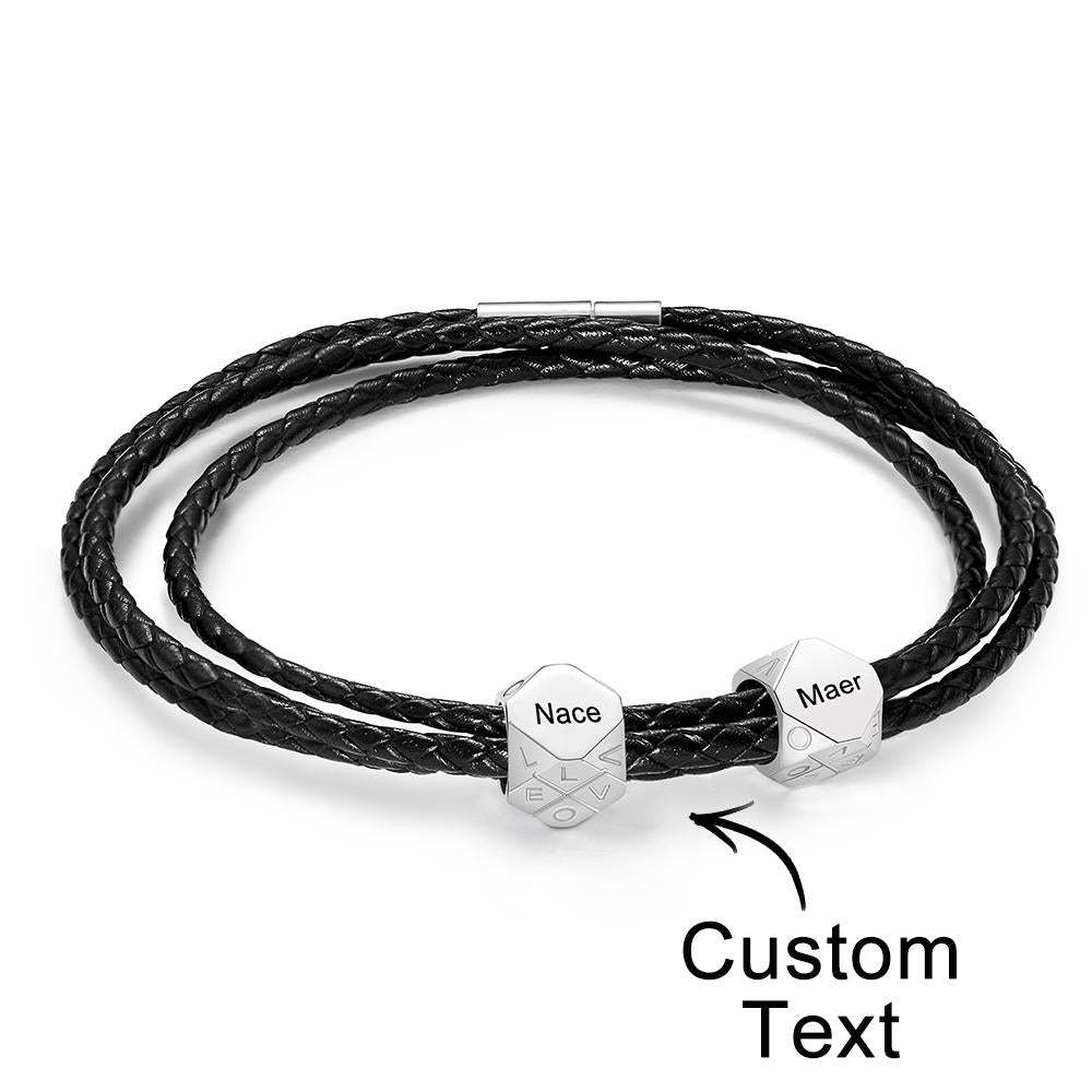 Custom Engraved Bracelet Simple and Versatile Gift for Her - soufeelau
