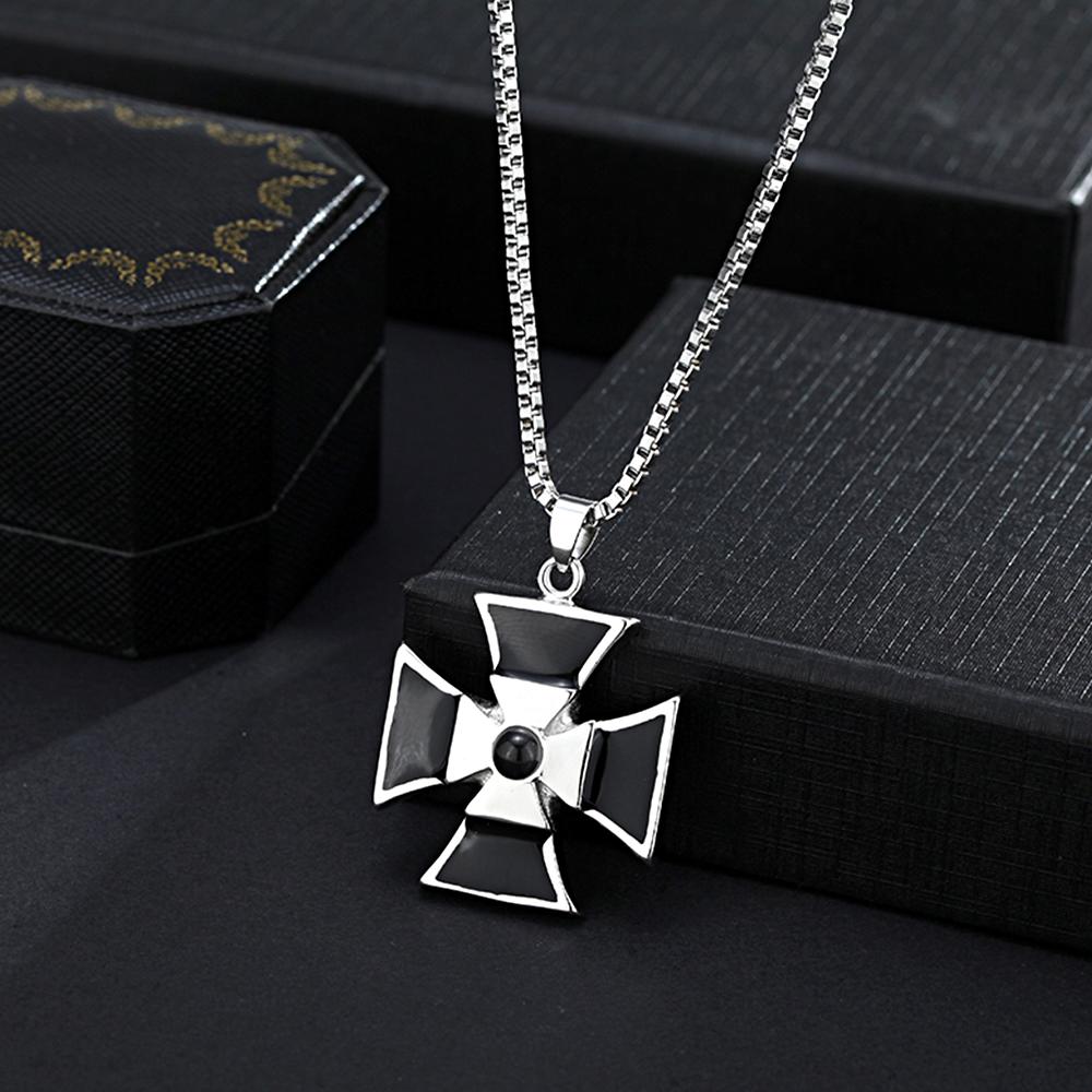 Personalized Windmill Photo Projection Men's Necklace for Him Minimalist Memorial Jewelry - soufeelau