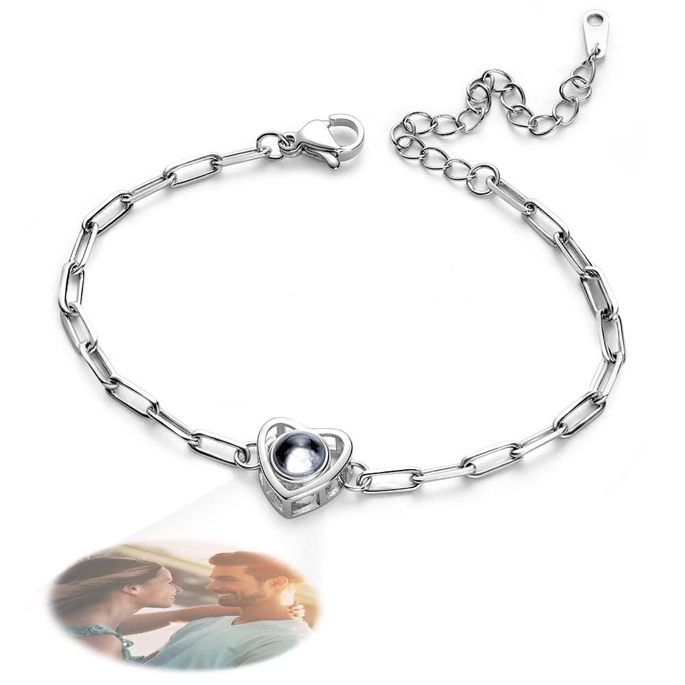 Custom Photo Projection Bracelet Gift for Special Person - soufeelau