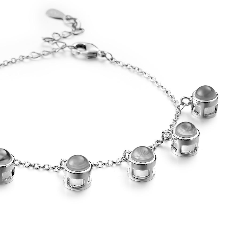 Custom Photo Projection Bracelet Minimalist Gift Memorial Photo Jewelry Trendy Best Friend Gift for Her - soufeelau