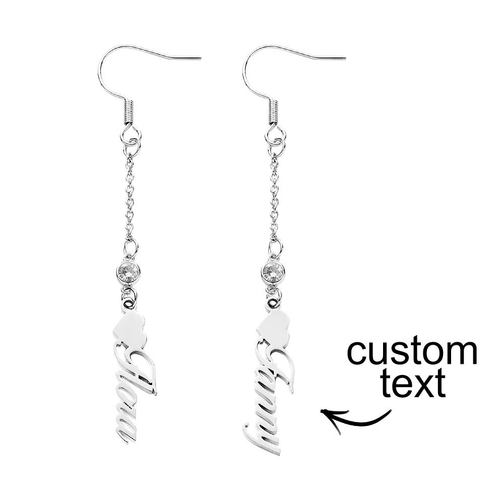 I am Special Name Earrings with Heart Eye Catching Dangle Earrings - soufeelau