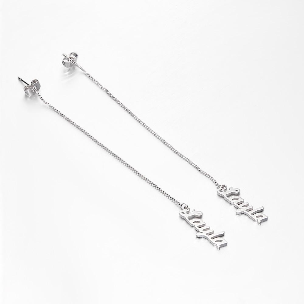 Promise You Personalized Name Earrings Lovers Earrings for Xmas Gift - soufeelau