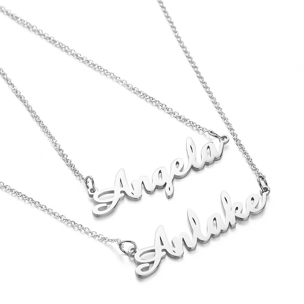 "We Two Together" Personalized Double Name Necklace for Friend&Girlfriend Gifts - soufeelau
