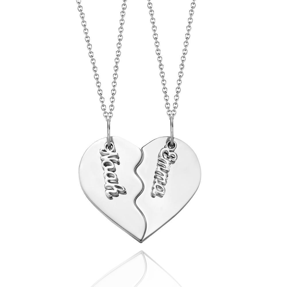 Custom Engraved Heart Necklace Memorial Couple's Gift