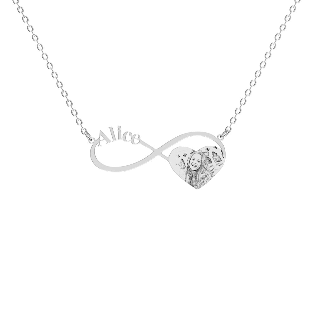 Custom Photo Necklace Mother's Day Gift Personalized Name Necklace for Mom - soufeelau