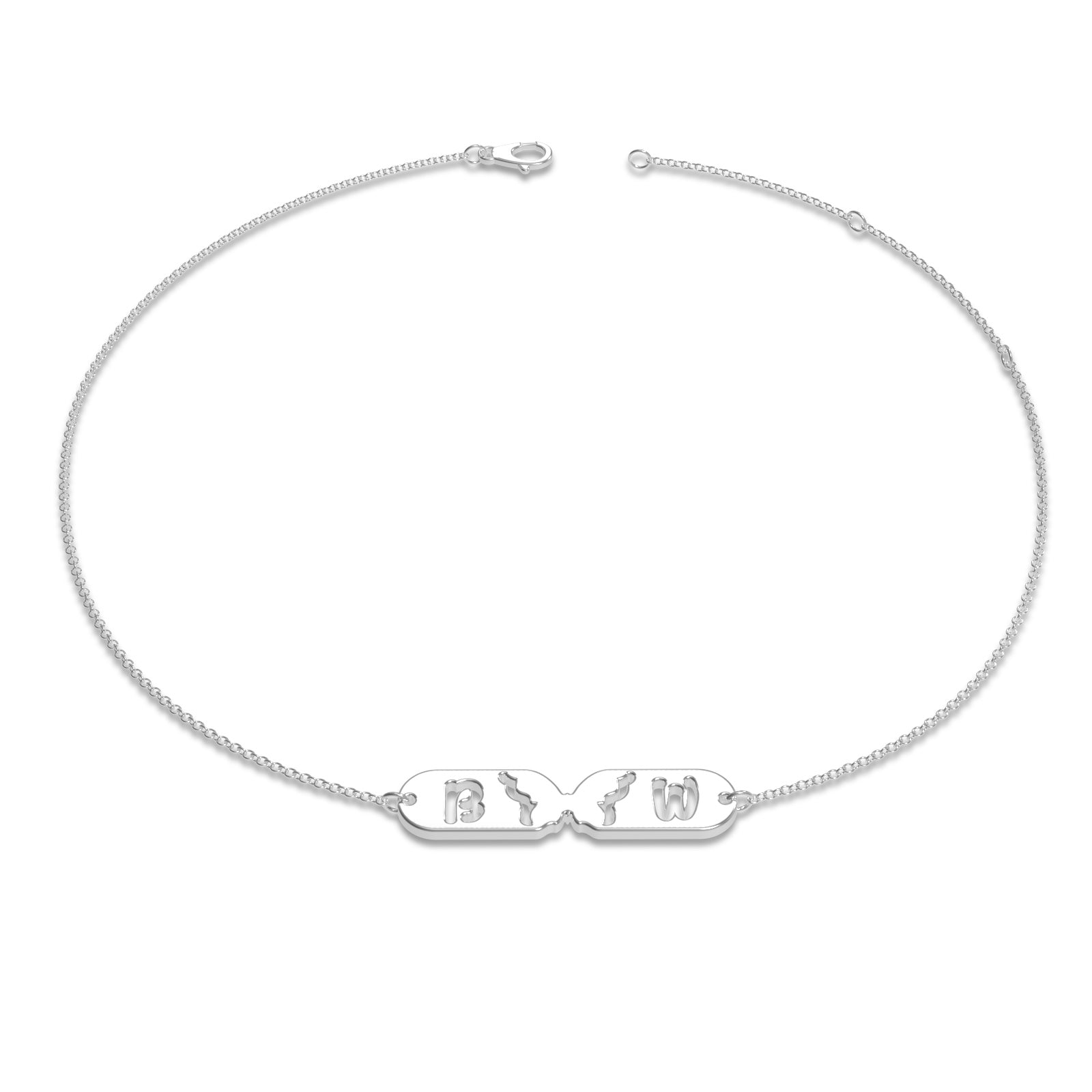 Custom Butterfly Name Bracelet Gift, I Feel Butterflies in My Stomach When I With You - soufeelau