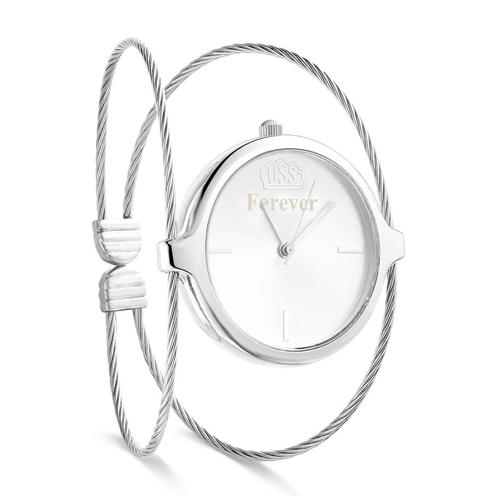 Engraved Female Watch Luxury Ladies Bracelet Watch For Her - soufeelau