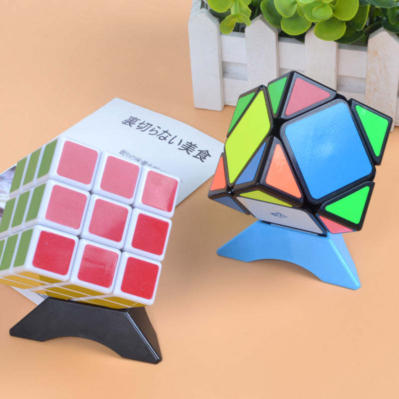 Rubik's Cube Multicolour Base Display Stand Triangle Magic Cube Holder Frame Accessories - soufeelau