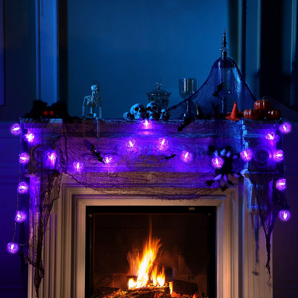 Halloween Decorative String Lights with 30 Lights for Halloween Theme Party Indoor Outdoor Decorations - soufeelau