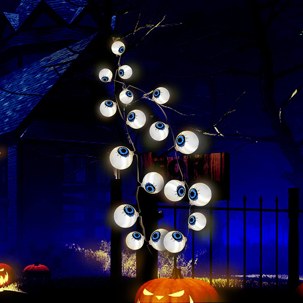 3 Lighting Colors Halloween Decorative String Lights for Halloween Theme Party Indoor Outdoor Decorations - soufeelau