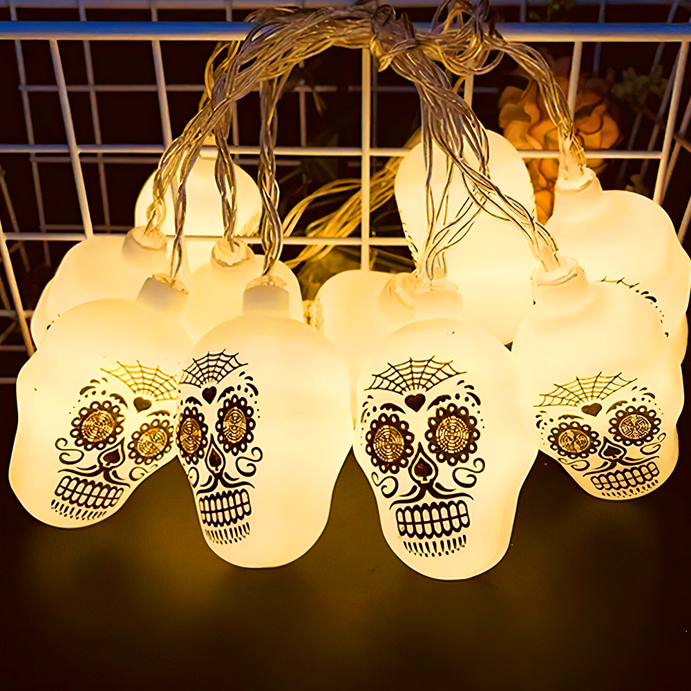 3 Lighting Colors Halloween Decorative String Lights for Halloween Theme Party Indoor Outdoor Decorations - soufeelau