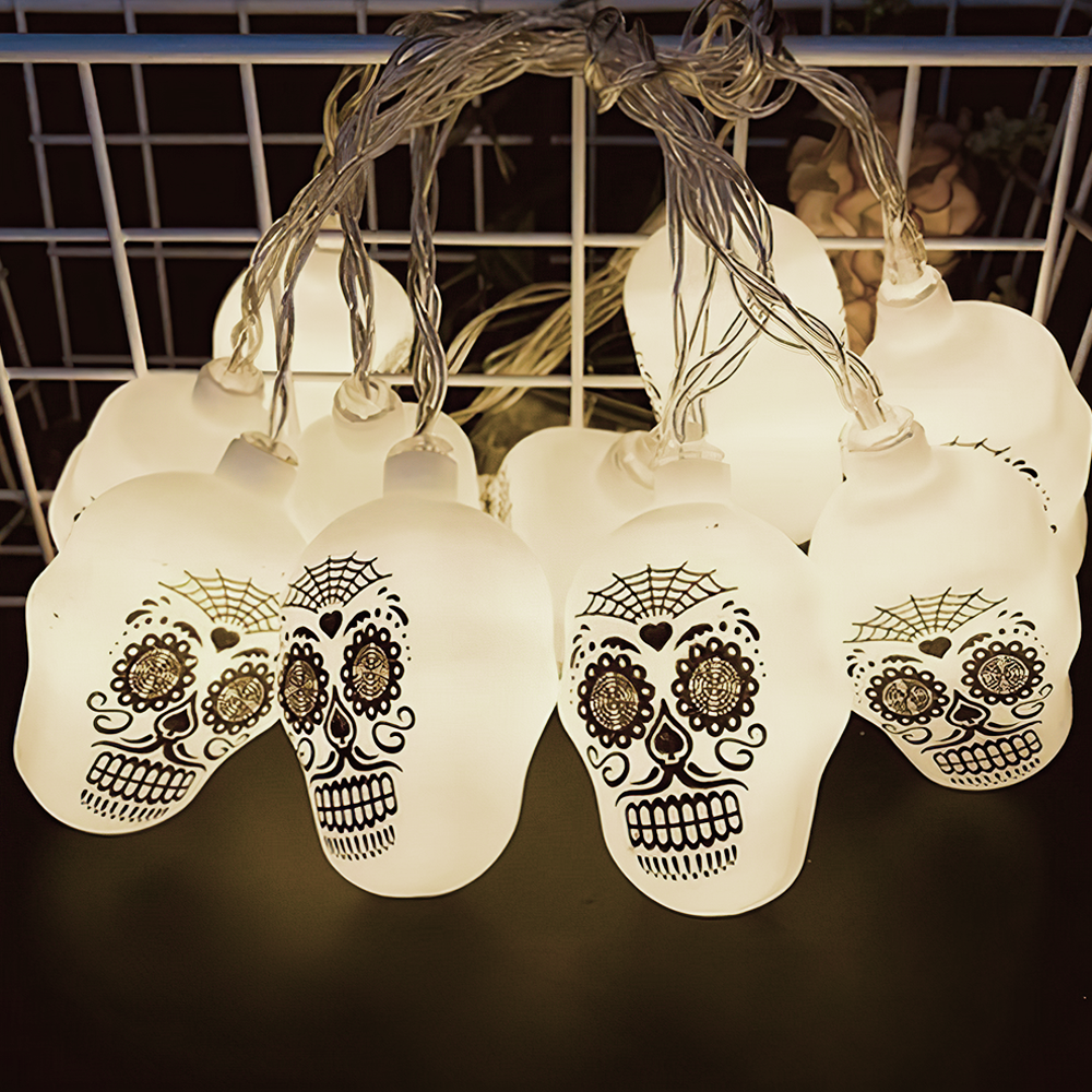 3 Lighting Colors Halloween Decorative String Lights for Halloween Theme Party Indoor Outdoor Decorations - soufeelau