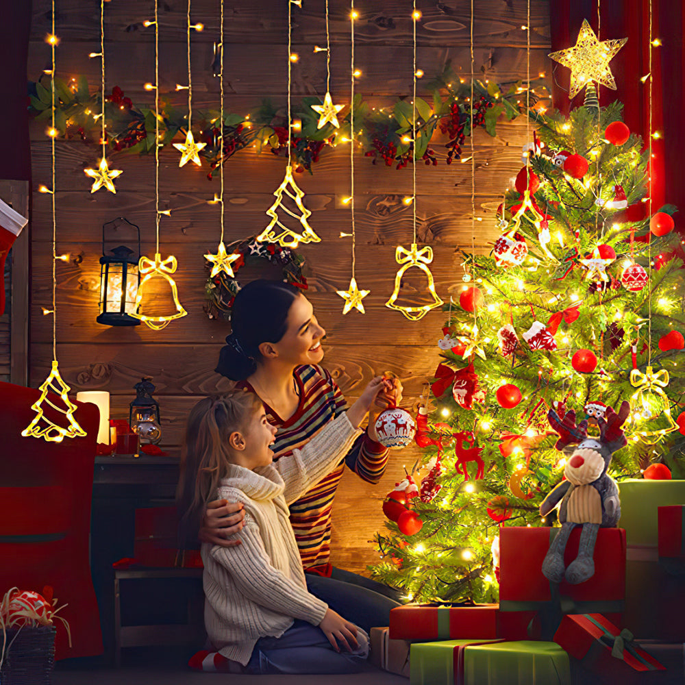 Christmas Decoration String Lights Christmas Hanging Ornaments for Indoor Outdoor Holiday Christmas New Year Party Decorations - soufeelau