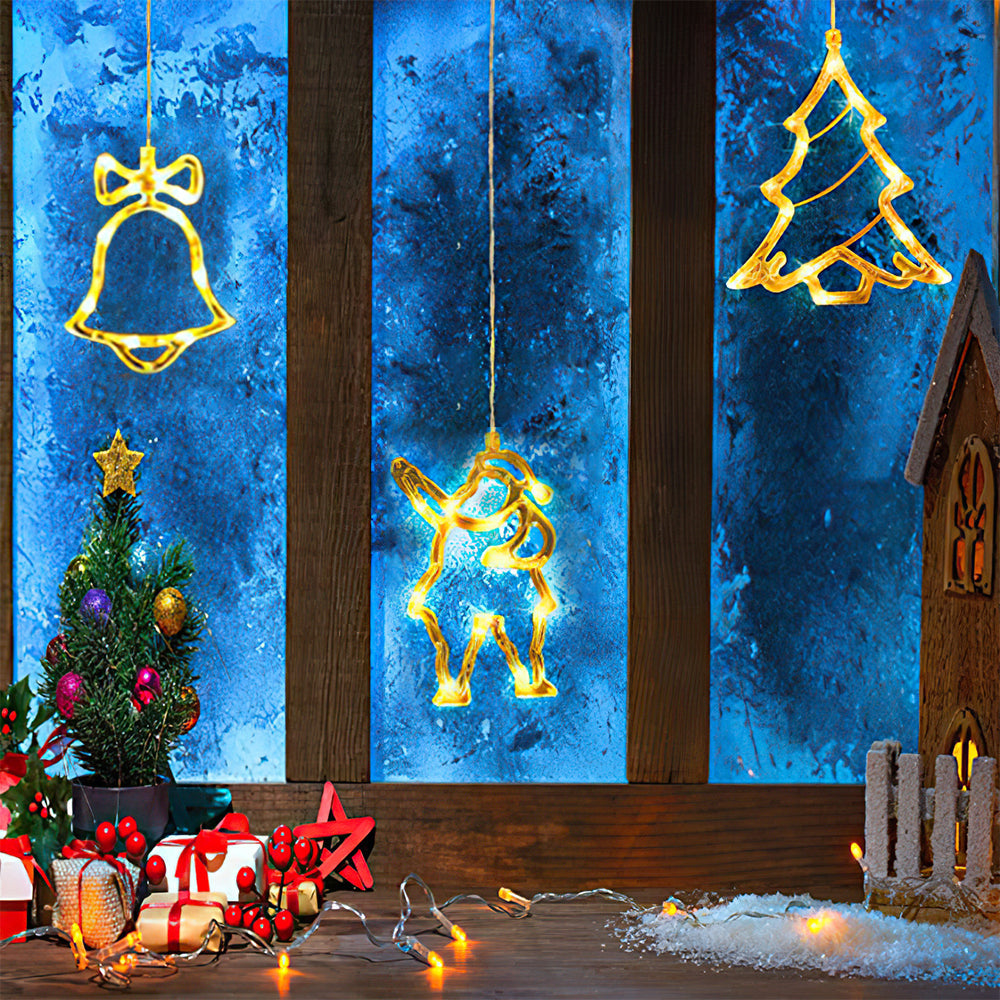 Christmas Decoration String Lights Christmas Hanging Ornaments for Indoor Outdoor Holiday Christmas New Year Party Decorations - soufeelau