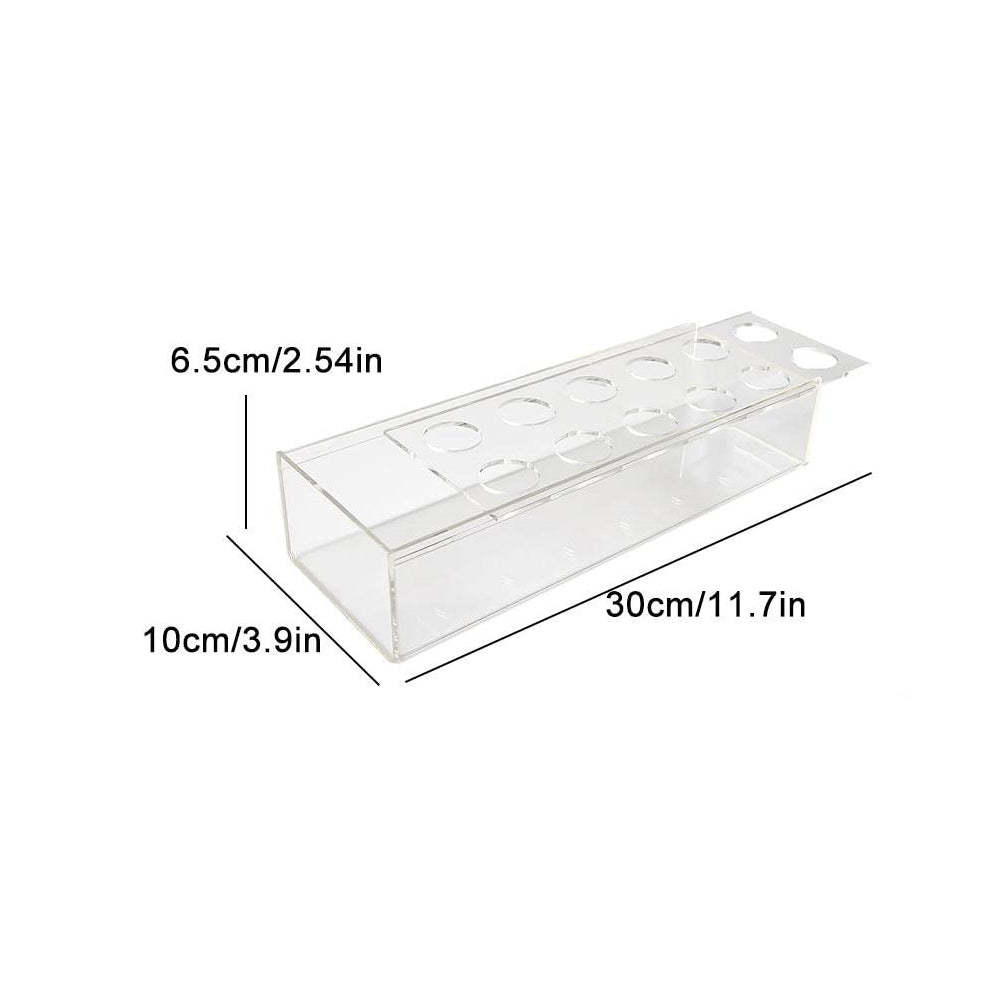 Clear Acrylic Flower Vase Rectangular Floral Centerpiece for Dining Table Unique Flower Vases for Home Decor or Weddings - soufeelau