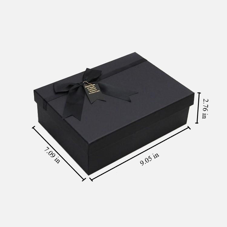Elegant Black Gift Box Rigid Gift Packaging Box with Lids for Christmas