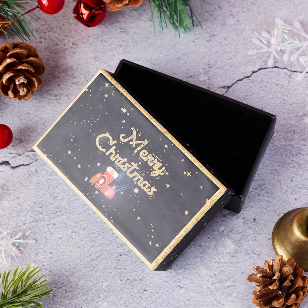 Christmas Black Gift Box Jewelry Box Packing for Gifts