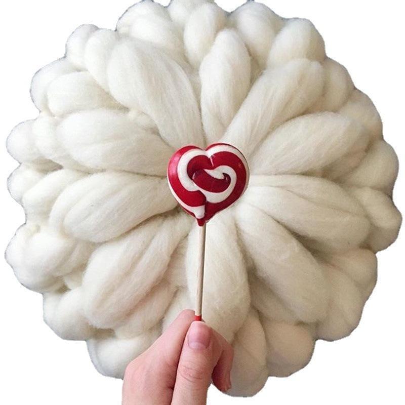 Wool Knitted Pillow Home Decorative Cushion Home Sofa Decor Pillow - soufeelau